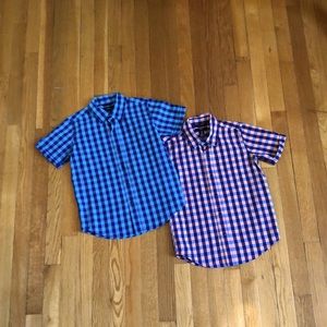 Two boys GAP Kids button down shirts - size small